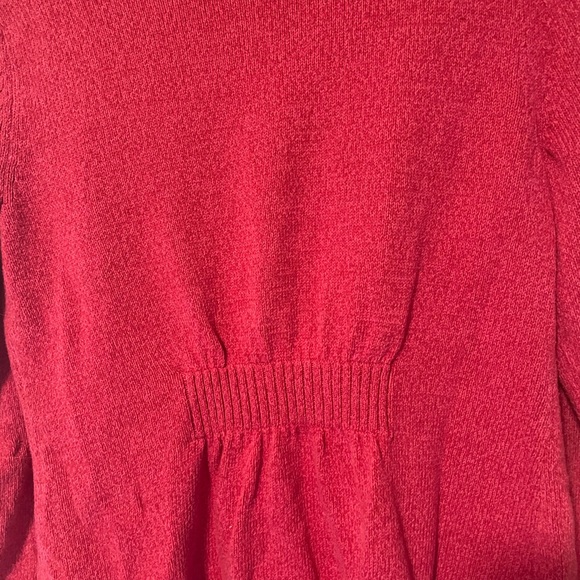 LL BEAN pink cardigan size MED beautiful ! - Picture 3 of 5